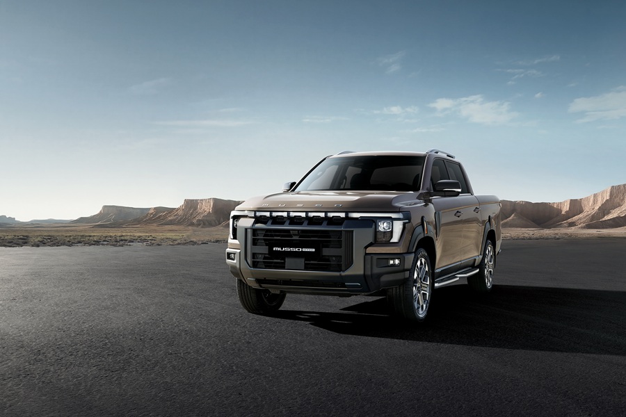 Detalii tehnice KGM Musso Grand 2026: Motor Diesel de 202 CP, tracțiune 4WD și capacitate de tractare de 3,5 tone